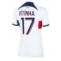 Billiga Paris Saint-Germain Vitinha Ferreira #17 Borta fotbollskläder Dam 2023-24 Kortärmad